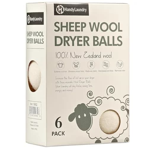Handy Laundry Wool Dryer Balls Bulk 72-Pack | Reusable Natural Fabric Softener thumbnail 2