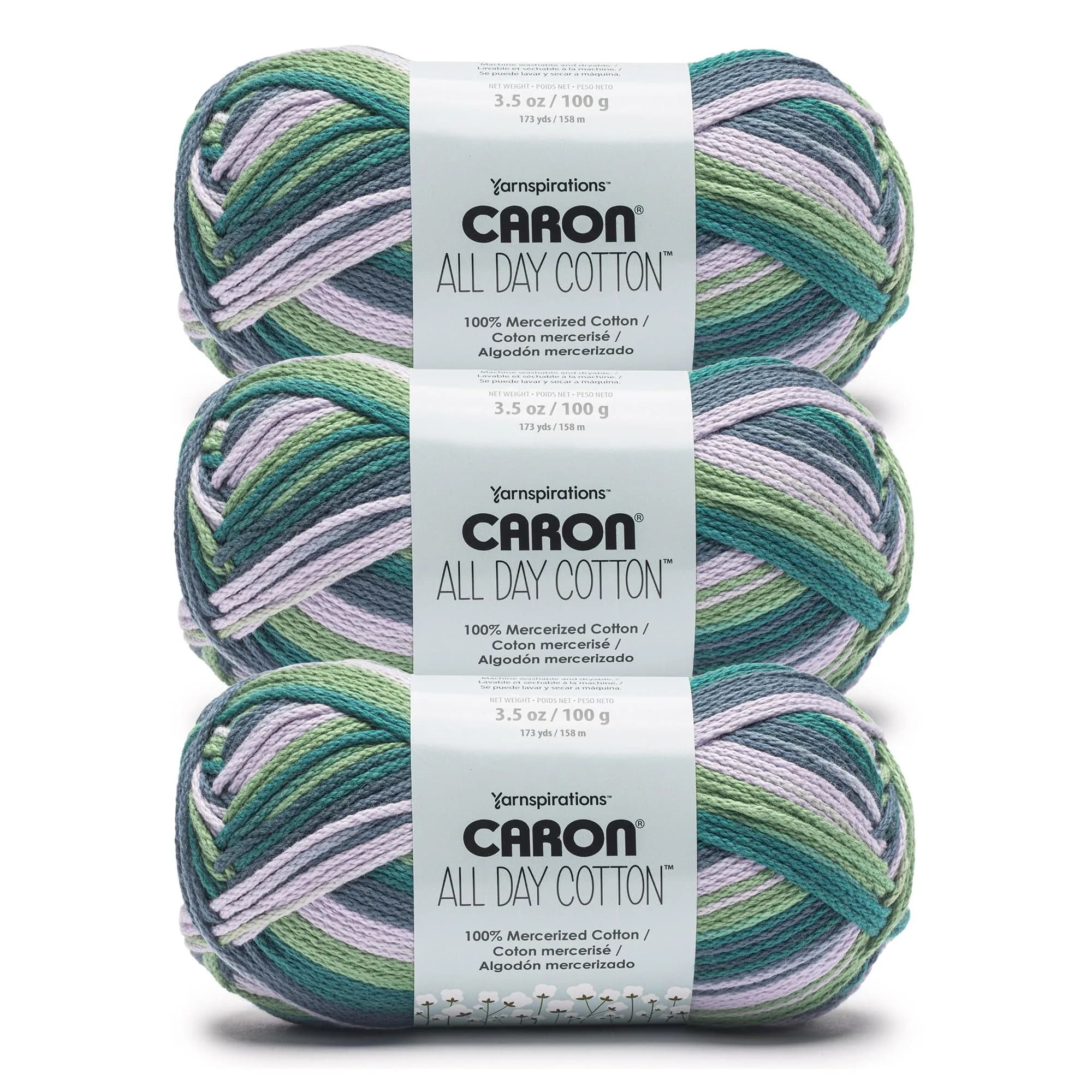 Caron All Day Cotton Yarn Red Lip 100g (3.52 oz) | Mercerized Cotton for Knitting & Crochet — Starling