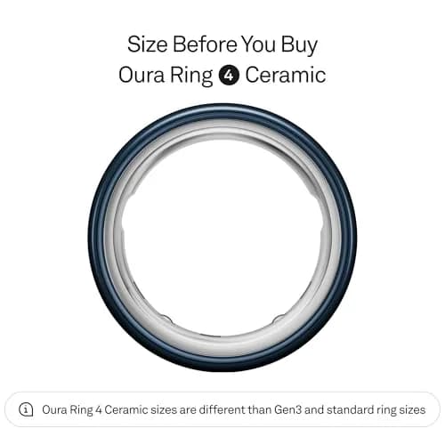 Oura Ring 4 Ceramic Smart Ring Size 9 Midnight | Tracks Sleep, Activity, Women's Health, AI Advisor thumbnail 2