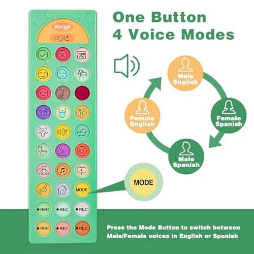 Joyreal AAC Device for Autism, Non-Verbal Communication Tool with 23 Buttons & Dual Language Support | Speech Therapy Aid for Kids & Adults thumbnail 2
