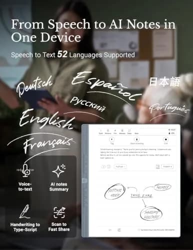 Penstar eNote 2 E-Ink Digital Notebook with Pen, 10.3" AI Paper Tablet, 128GB Storage, 6500mAh Battery, Android 14 | 300 ppi HD Display thumbnail 4