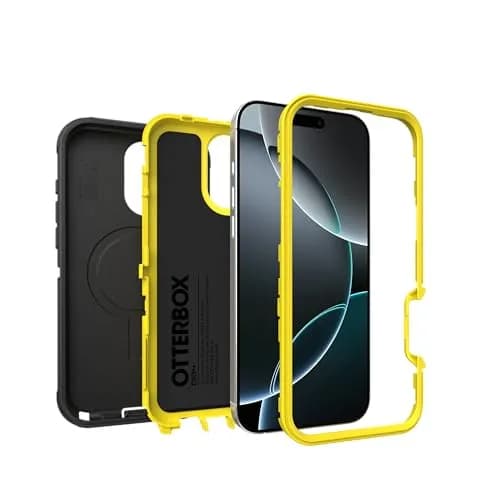 OtterBox Defender Series MagSafe Case for iPhone 16 Pro Max - Night (Black & Yellow) | Rugged & Durable thumbnail 5