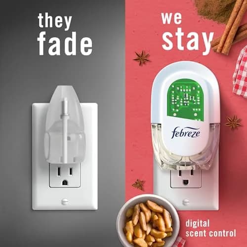 Febreze Fade Defy Plug-In Air Freshener Refills, Baked Cinnamon Apples Scent, 3.5 Fl Oz (4 Count) | Continuous Odor Control thumbnail 5