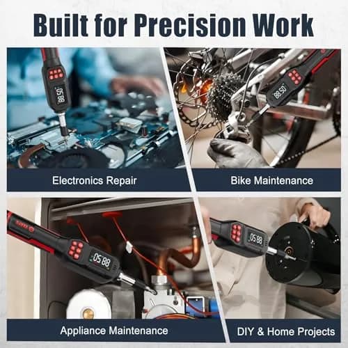 VANPO Digital Torque Screwdriver 0.5-10 Nm (4.42-88.5 in-lb) | Precision Tool for Bikes, Optics & Electronics thumbnail 6