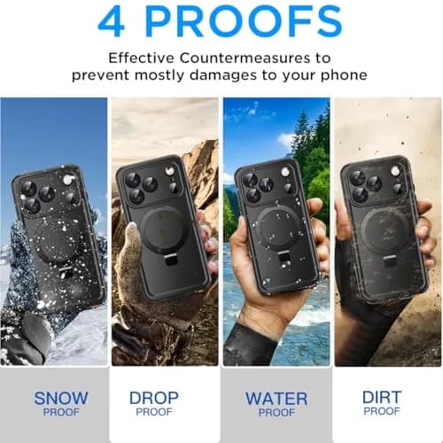AICase Magnetic iPhone 17 Pro Case Waterproof Magsafe 6.3" | Shockproof & Dustproof thumbnail 4
