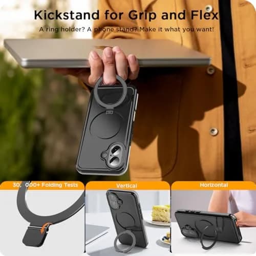 AICase Magnetic for iPhone 17 Case Waterproof Magsafe 6.3'' | IP68 Underwater Shockproof with Ring Stand thumbnail 5