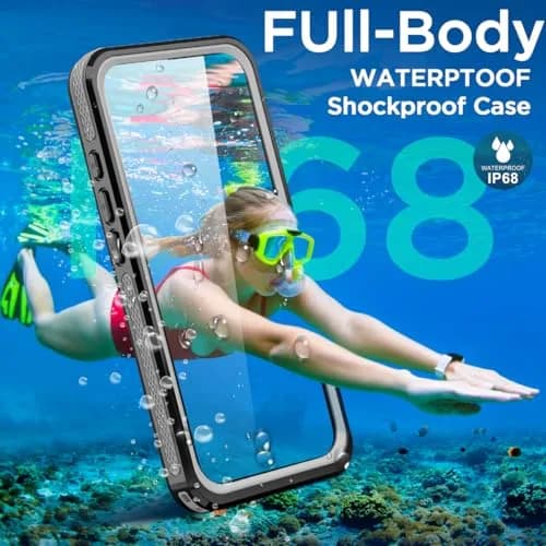 AICase Waterproof Magnetic Case for iPhone 17 Pro Max 6.9" (2025) with Kickstand & Screen Protector | IP68 Underwater Protection thumbnail 3