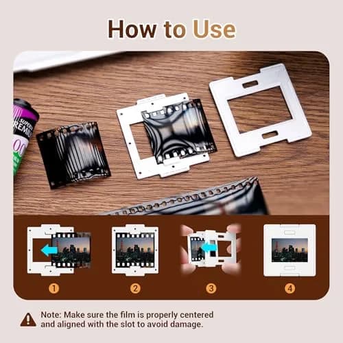 JJC 35mm Slide Film Mounts 50 Pairs (100 pcs) | Premium Scanning Accessories for Projectors & Scanners thumbnail 6