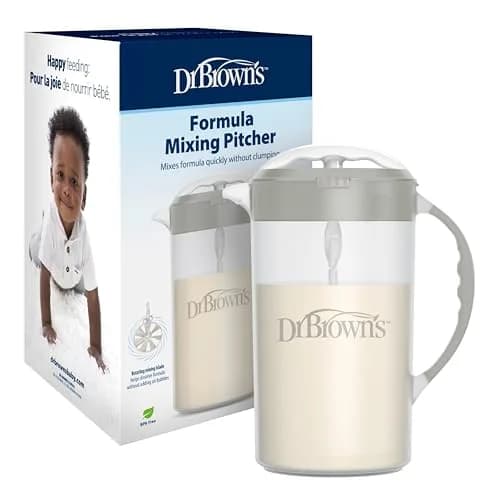 Dr. Brown's Formula Mixing Pitcher 36 oz (1065 ml) | Baby Formula Mixer with Adjustable Stopper thumbnail 1