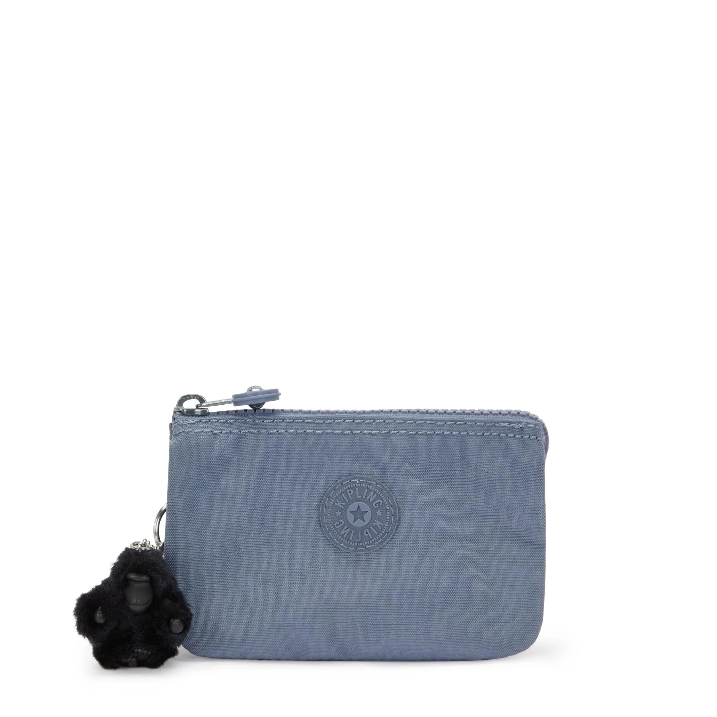 Kipling Creativity Small Pouch Tailored Green 15cm (5.75'') | Organizes Cards, Change & IDs — Blue Stone
