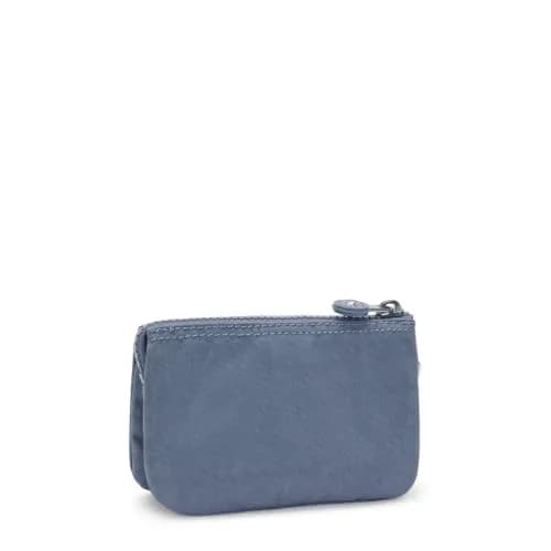 Kipling Creativity Small Pouch Blue Stone | Compact ID & Card Holder with Dual Zip Compartments thumbnail 2