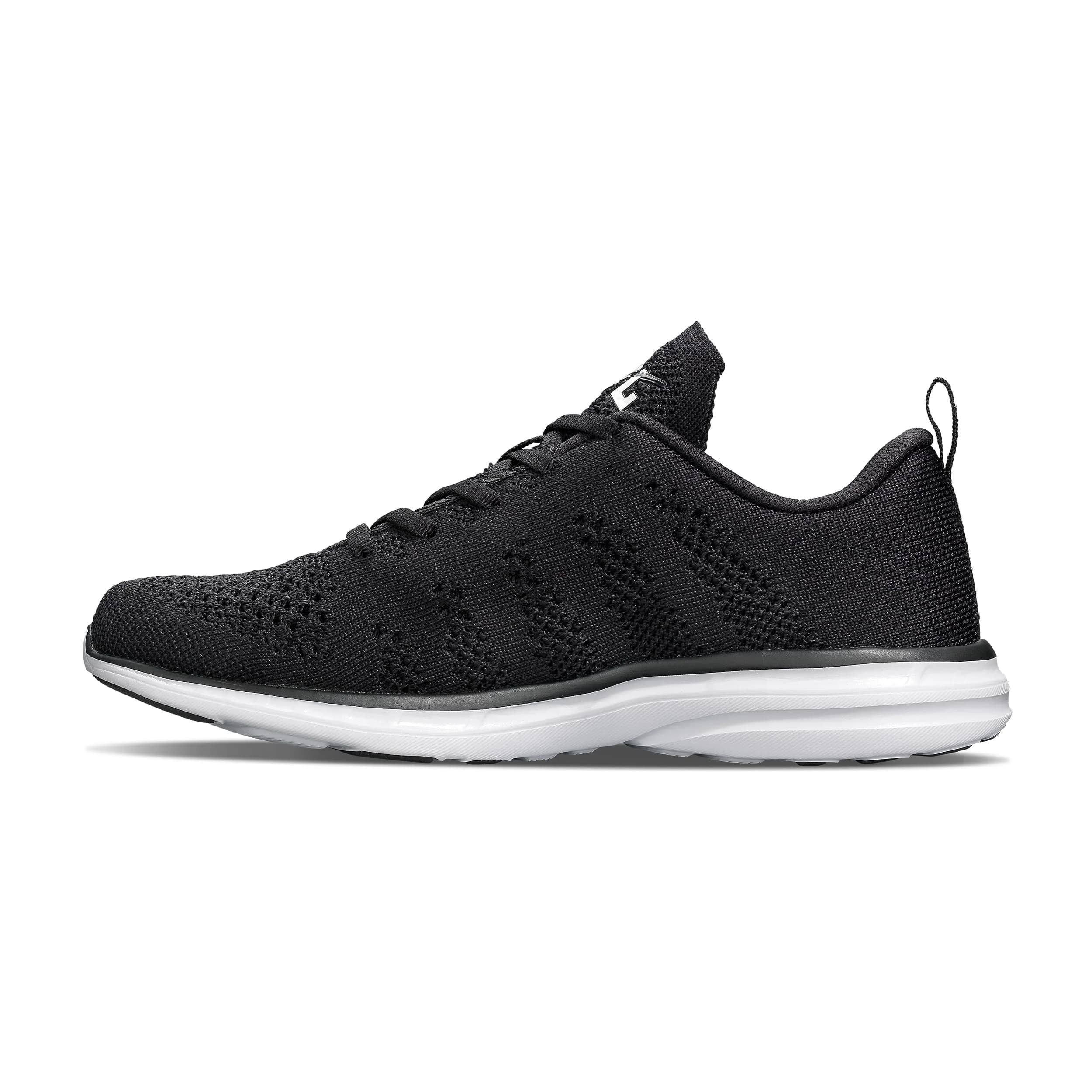 APL Techloom Pro Running Shoes for Men 11.5 Medium | Lightweight, Breathable & Water-Resistant — Black/White/Black 1 / 10