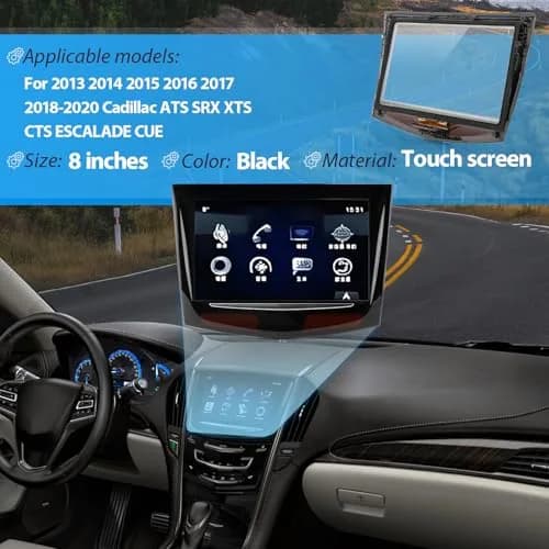 HBIHGHHONG Cadillac ATS SRX XTS CTS Escalade CUE Touch Screen Replacement Display Glass | High-Definition Fit thumbnail 3