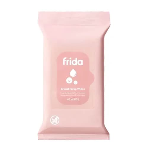 Frida Mom Breast Pump Wipes, Multi-Surface Cleaner, Travel Essentials, 40ct | Food-Grade, Gentle & Travel-Friendly thumbnail 1