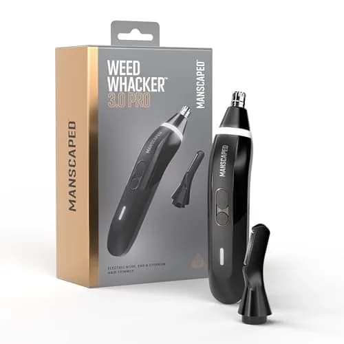MANSCAPED Weed Whacker 3.0 PRO Electric Nose, Ear & Eyebrow Hair Trimmer | SkinSafe Technology, Waterproof, Rechargeable, 60 Min Runtime thumbnail 1