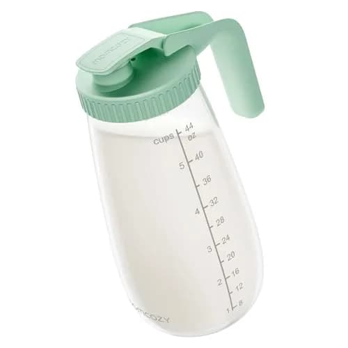 Momcozy Glass Breast Milk Pitcher 1.4 L (48oz) | BPA-Free, Leak-Proof, Wide Mouth for High Supply thumbnail 1