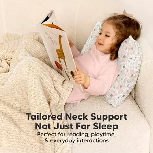 KeaBabies Toddler Pillow with Pillowcase,13x18 Soft Breathable Flora Vale | Support for Small Necks & Heads thumbnail 5