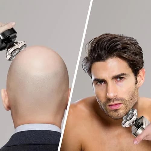 VODOZAVA 3-Pack Pro 4 Shaver Replacement Heads for Skull, Self-Sharpening Blades, Silver thumbnail 7