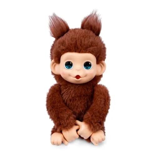 Little Live Pets Baby Monkey Minis – Chikki Cherry, Interactive Toy | 7.4 inches cuddly plush thumbnail 1