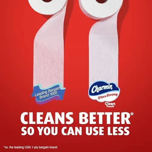 Charmin Ultra Strong Clean Touch Toilet Paper, 6 Family Mega XL Rolls (2310 Sheets Total) | 4X Stronger When Wet thumbnail 5