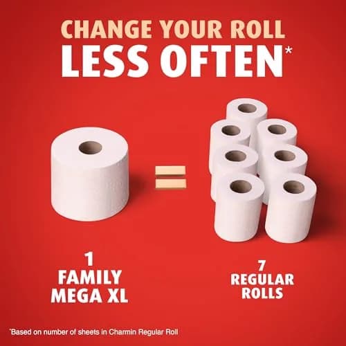 Charmin Ultra Strong Clean Touch Toilet Paper, 6 Family Mega XL Rolls (2310 Sheets Total) | 4X Stronger When Wet thumbnail 6