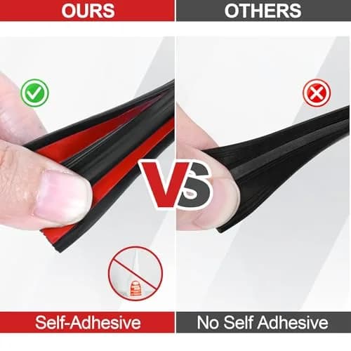 ToLanbbt Rubber Edge Trim U Channel 1/4" x 10Ft | Self-Adhesive Metal Edge Protector for Car & Furniture thumbnail 5