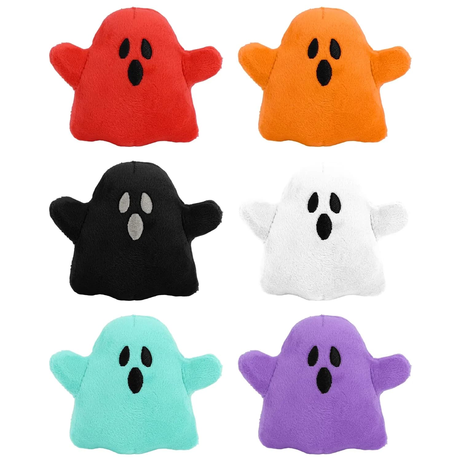 RLXGCZ 6pcs Halloween Plush Toys Set 7.62 cm (3 inches) | ASTM-Tested Non-Toxic Cotton — A-6pcs-g