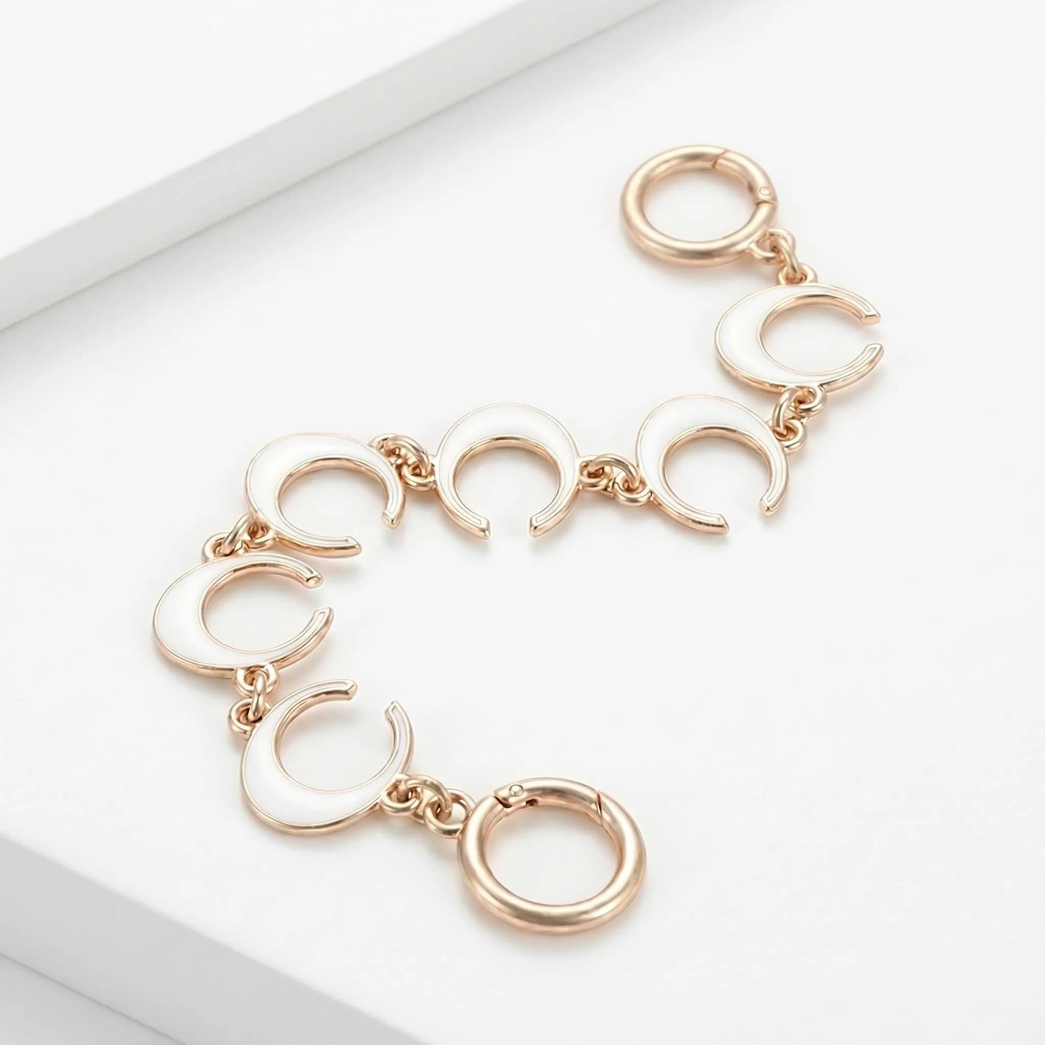 COICOIC Gold Moon Phase Bag Chain Extender & Charm 27cm (10.6") | Designer-Inspired Elegance for Handbags