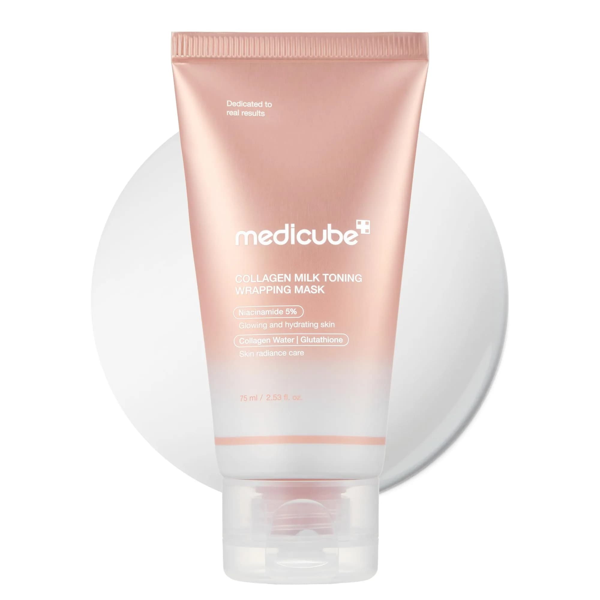 medicube Wrapping Mask Collagen Glazed Milky Glow 75ml (2.53 Fl Oz) | Triple Glow Complex for Radiant Skin