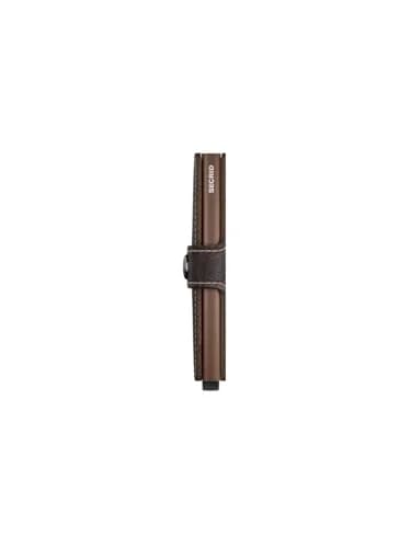 SECRID MiniWallet Original Chocolate Leather RFID Card Case | 6.5cm (2.56in) x 10.2cm (4.02in) x 2.1cm (0.83in) thumbnail 2