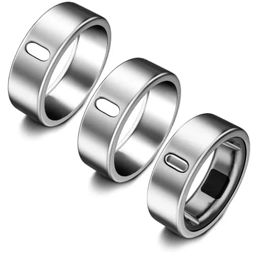 ZOOROO Oura Ring Cover 3 Pack Size 12 | Protects Smart Ring from Scratches — Silver*3 / Size 12