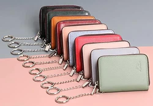 FurArt RFID Blocking Zipper Wallet for Women with Keychain | 11 cm (4.3 in) x 8 cm (3 in) x 2 cm (0.8 in) thumbnail 7