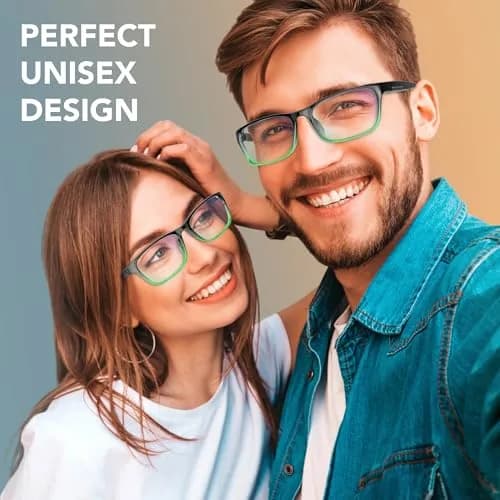 Benicci Blue Light Blocking Glasses for Men & Women | TR90 Plastic Frame, Clear Lenses | Unisex, Lightweight, Includes Case thumbnail 5