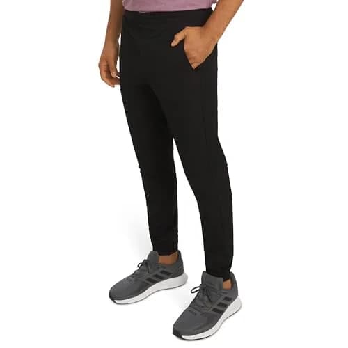 Motion Men's Regular Fit Active Performance Midweight Woven Jogger Pants, Black Onyx, X-Large | Breathable, Durable & Comfortable thumbnail 1