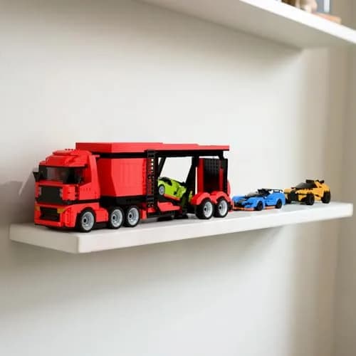 TG BLOCKS Micro Brick Car Transporter with 3 Sports Cars Building Set | 1736 PCS | Educational STEM Toy for Kids 3-12 thumbnail 5