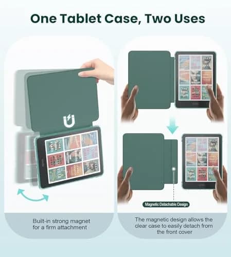 MoKo Magnetic Case for 7" Kindle Paperwhite 12th Gen & Colorsoft | Waterproof, Auto Wake/Sleep, Lightweight Jade Green thumbnail 3