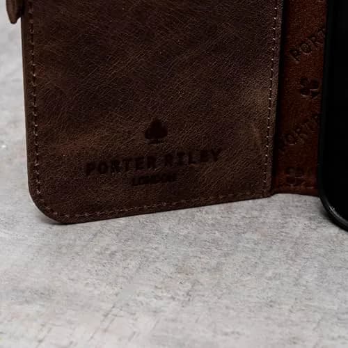 Porter Riley Leather Wallet Case for iPhone 18 Pro Max & 17 Pro Max | Genuine Leather, Card Slots & 360° Protection thumbnail 9