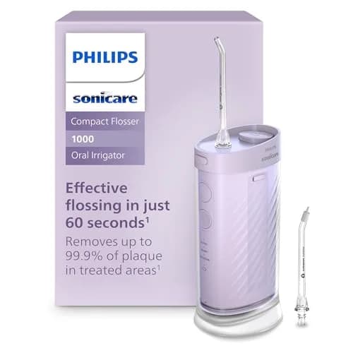 Philips Sonicare Compact Flosser 1000 Portable Water Flosser 1 Count | 3 Modes, 200ml Tank, IPX7 Waterproof, 21-Day Battery thumbnail 1