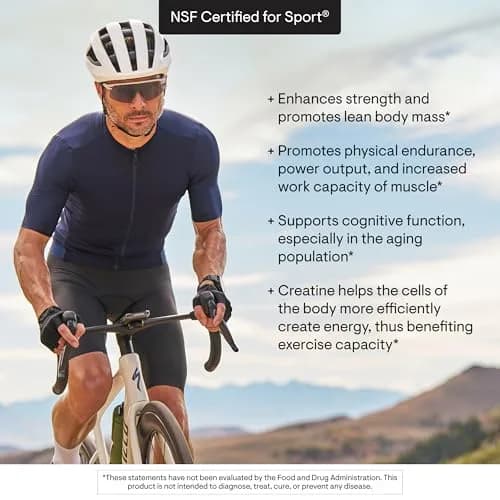 THORNE Creatine Micronized Creatine Monohydrate Powder Strawberry 5 g per Serving | NSF Certified for Sport thumbnail 5