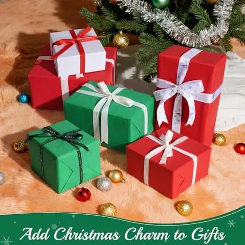 Simetufy Christmas Tissue Paper for Gift Bags 360 Sheets (20 x 30 Inches) | Red, Green, White Bulk Pack thumbnail 5