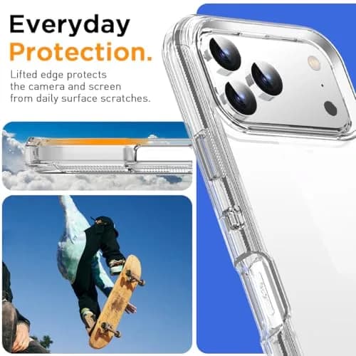 AICase iPhone 17 Pro Case Clear 3 in 1 Heavy Duty Drop Protection | Rugged Shockproof Dust Proof thumbnail 4