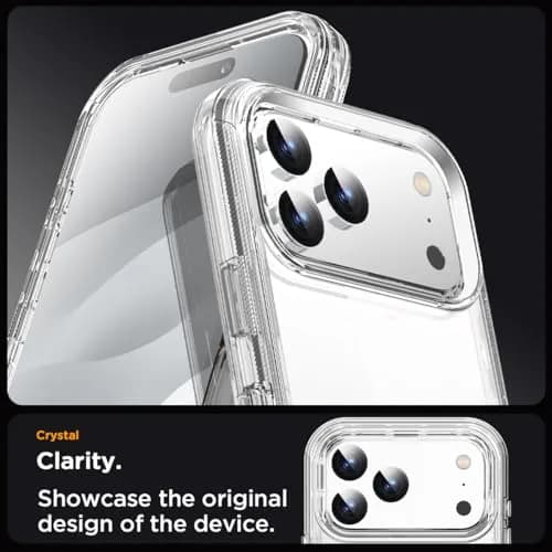 AICase iPhone 17 Pro Case Clear 3 in 1 Heavy Duty Drop Protection | Rugged Shockproof Dust Proof thumbnail 2