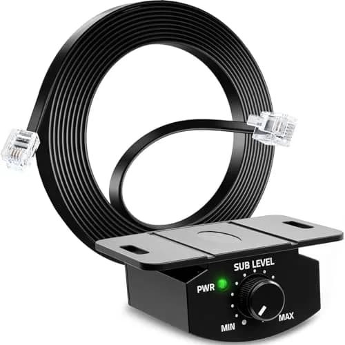 DACLL Bass Knob, 6-Pin Car Subwoofer Volume Control with 11.48ft Cable | Precise Bass Adjustment for Car Audio thumbnail 1