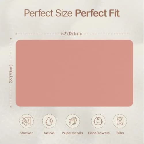 Mère & Moi 2-Pack Muslin Fitted Crib Sheets - Pink & Cream | Breathable 100% Cotton, Snug Fit thumbnail 5