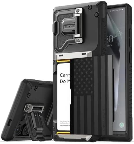VRS DESIGN Damda Glide DuoGuard for Samsung Galaxy S24 Ultra Phone Case (2024) 16.9cm (6.67in) | Card Holder Wallet Case with Camera Cover thumbnail 1
