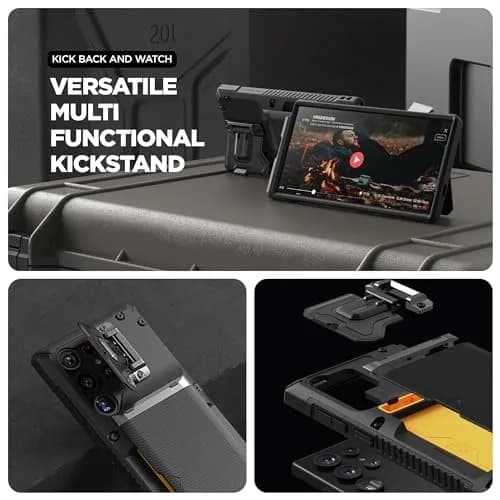 VRS DESIGN Damda Glide DuoGuard for Samsung Galaxy S24 Ultra Phone Case (2024) 16.9cm (6.67in) | Card Holder Wallet Case with Camera Cover thumbnail 6