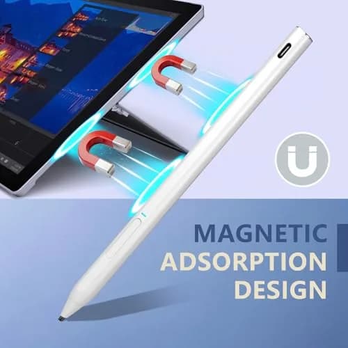 EVACH Rechargeable MPP 2.0 Tilt Pen for HP Laptops with 4096 Pressure Sensitivity, White thumbnail 4
