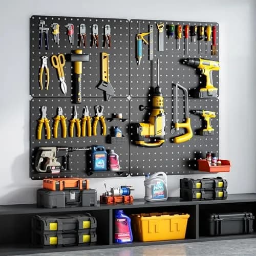 Hogurity Metal Peg Board 4 Pack 12"×16" Heavy Duty Wall Panels | Versatile Tool Organizer for Garage & Workshop thumbnail 6