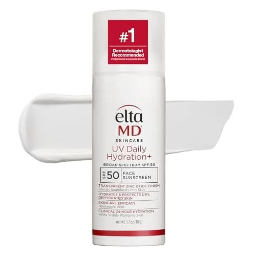 EltaMD UV Daily Hydration+ SPF 50 Face Sunscreen 50ml (1.7 Fl Oz) | Dermatologist Trusted for Dry, Dehydrated Skin thumbnail 1
