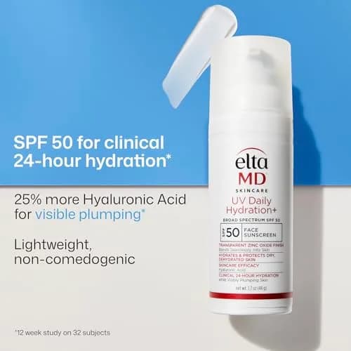 EltaMD UV Daily Hydration+ SPF 50 Face Sunscreen 50ml (1.7 Fl Oz) | Dermatologist Trusted for Dry, Dehydrated Skin thumbnail 2